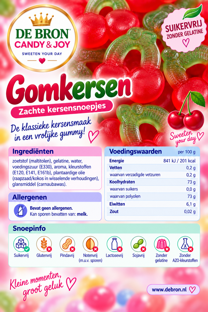 De Bron Cherry Gums Sugarfree