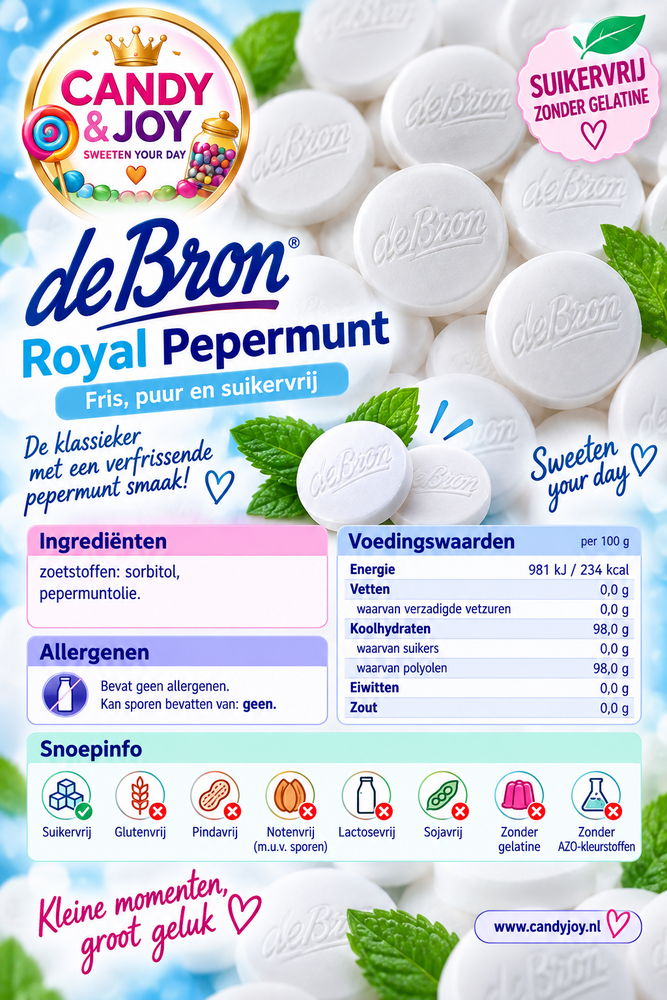 De Bron Pepermunt Sugarfree