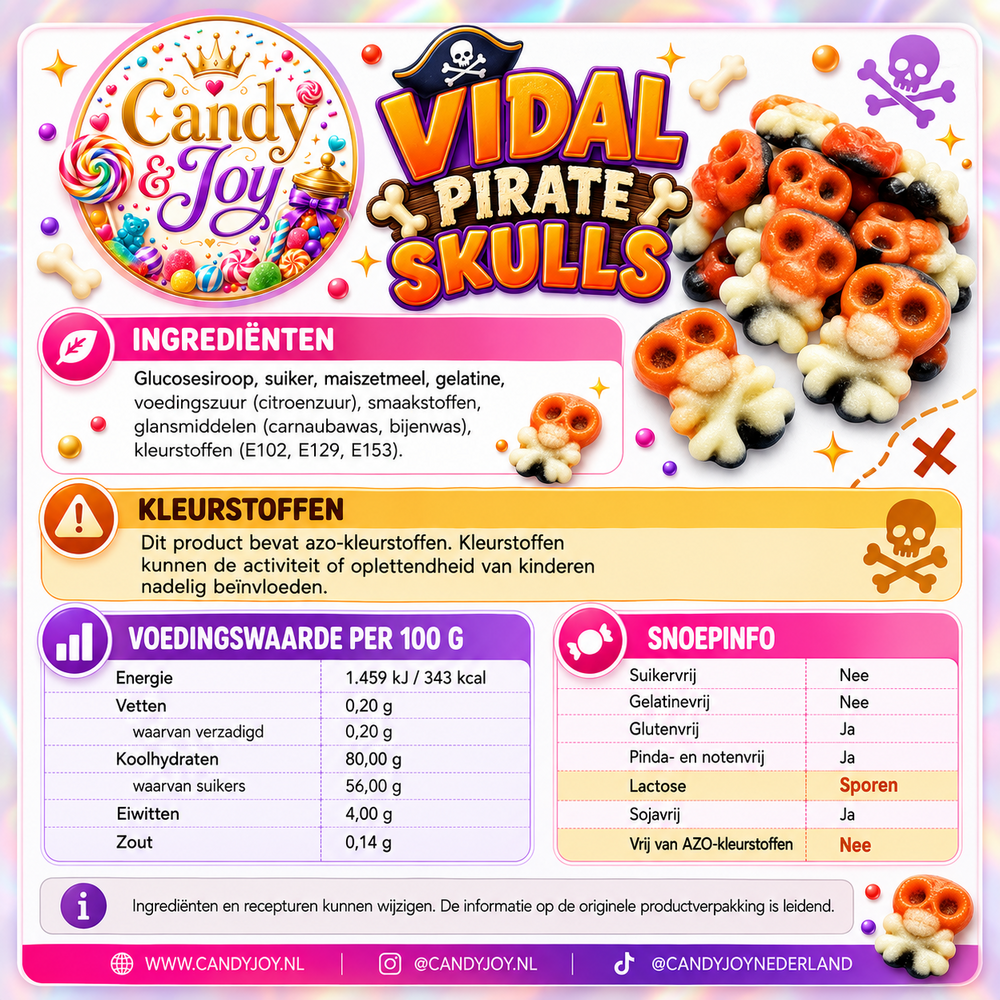 Vidal Pirate Skulls